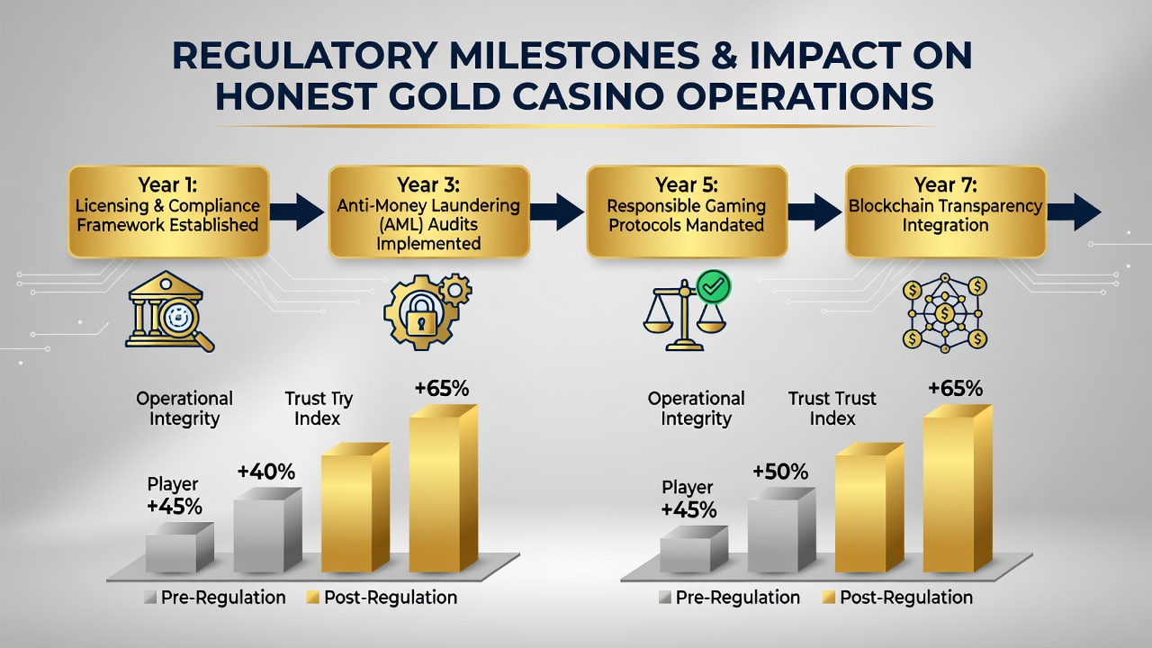 Casino operations team reviewing compliance documents and digital dashboards related to regulatory updates